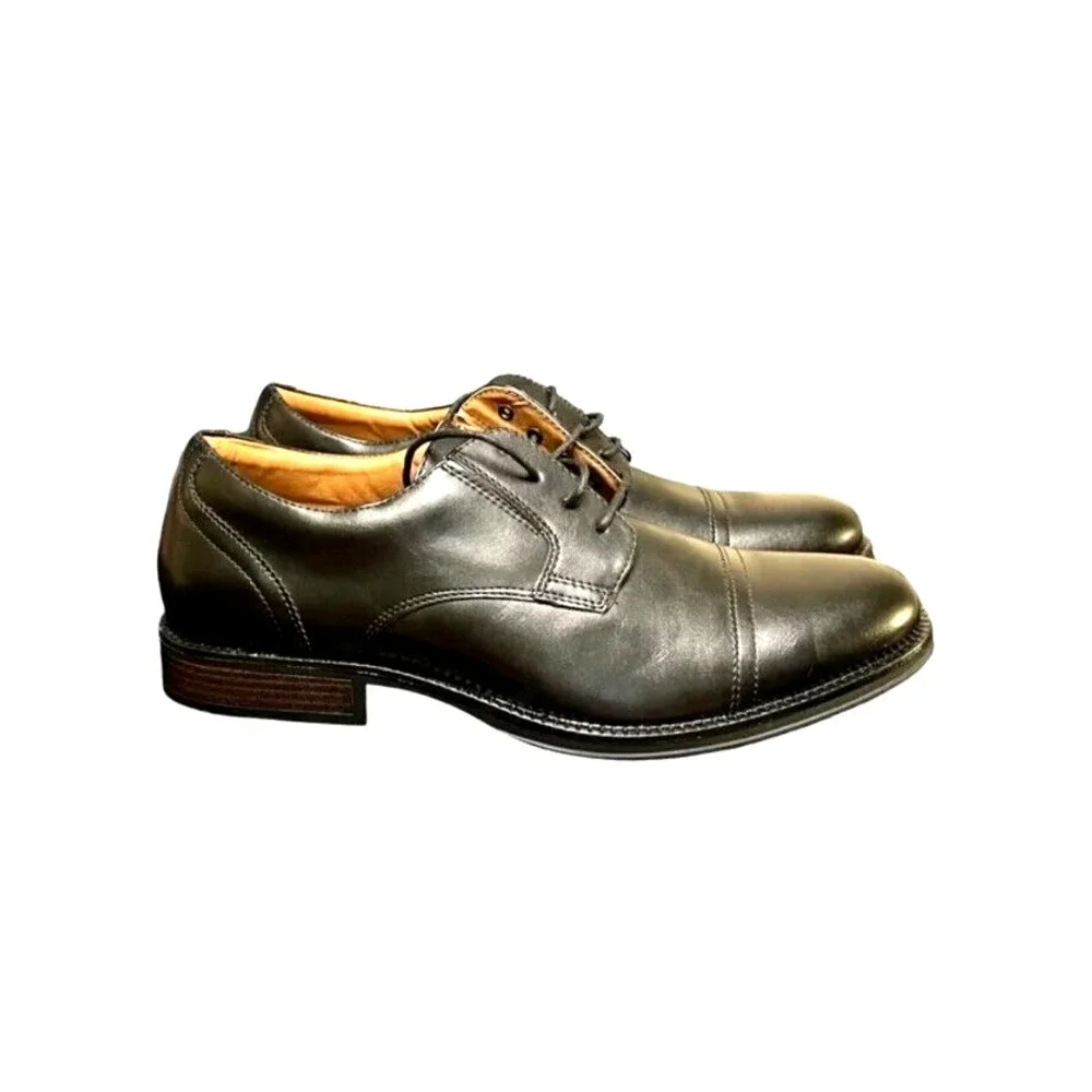 George Mens Branford Casual Dress‎ Oxfords Black Shoes Size 13